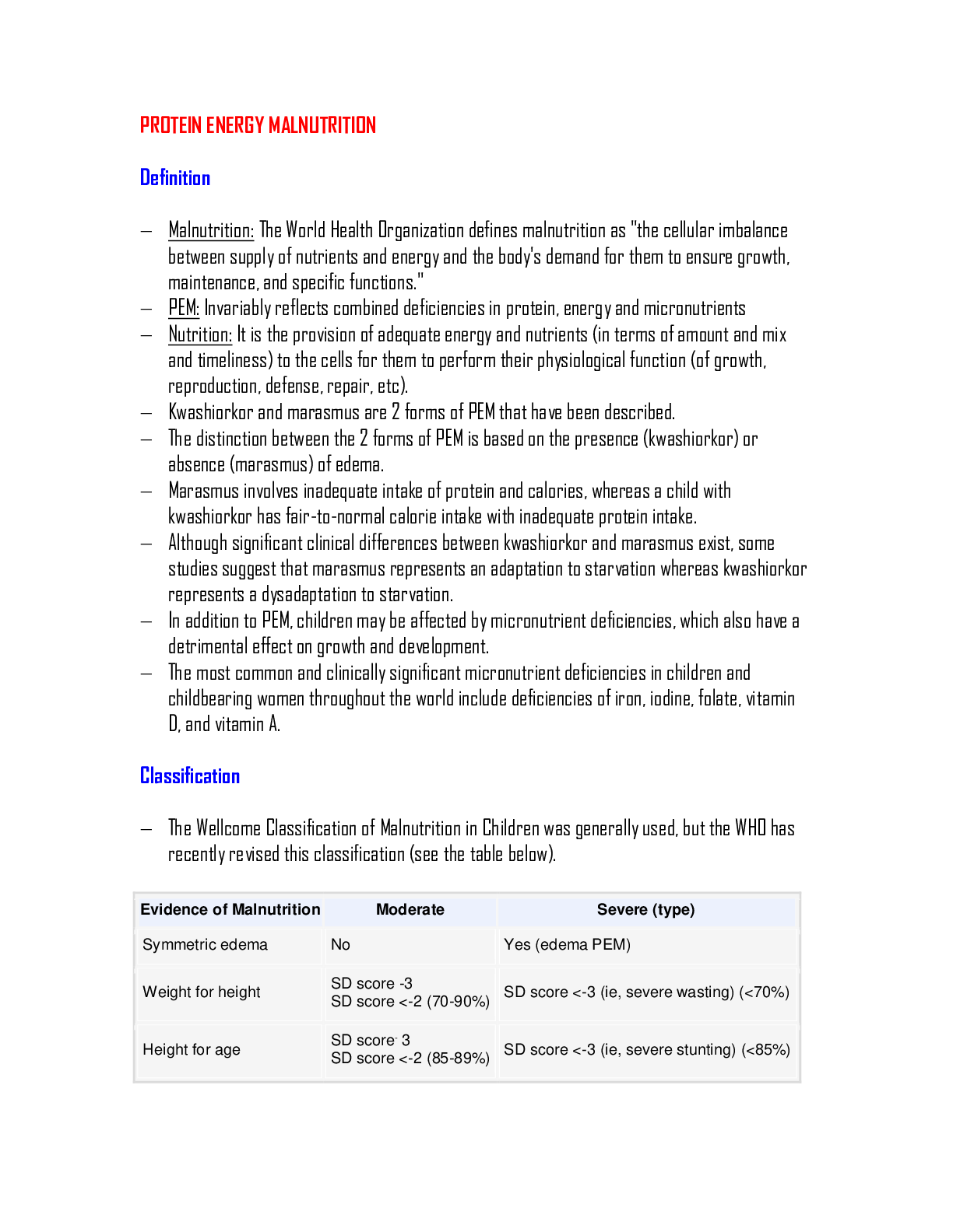 Preview image for PROTEIN ENERGY MALNUTRITION